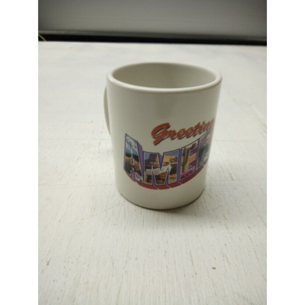 United States Post Office USPS 2001 Greetings From AMERICA Coffee Mug Made USA